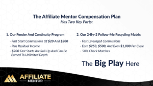 affiliate mentor compensation plan